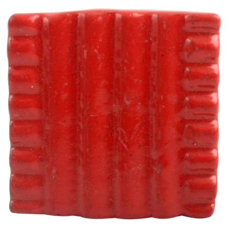 Red Square Border Metal Knobs